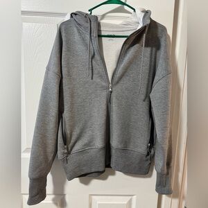 Old Navy Light Gray Active Fleece Hoodie